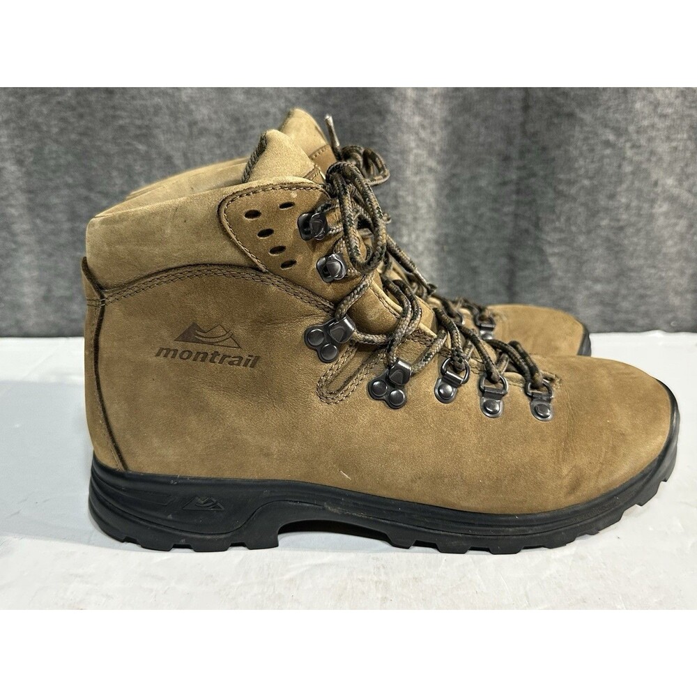 Montrail Italy Hiking Trail Camp Outdoor Boots Tan Suede Leather Women's 9.5